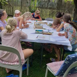 schreibwerkstatt im garten